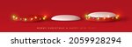 christmas podium  round scene.... | Shutterstock .eps vector #2059928294