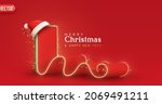 christmas creative concept.... | Shutterstock .eps vector #2069491211