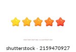 five stars  glossy yellow and... | Shutterstock .eps vector #2159470927