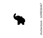 elephant logo design . elephant ... | Shutterstock .eps vector #1658036467