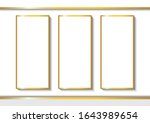 frame border isolated on white... | Shutterstock .eps vector #1643989654