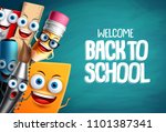 school characters vector... | Shutterstock .eps vector #1101387341