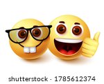 emoji of nerd friend vector... | Shutterstock .eps vector #1785612374