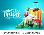 travel vector design. let's go... | Shutterstock .eps vector #1988450981