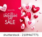 valentine's sale vector banner... | Shutterstock .eps vector #2109467771