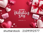 happy valentine's day vector... | Shutterstock .eps vector #2109592577