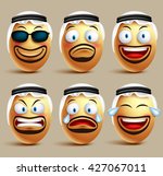 Vector Saudi Arab Man Egg Faces ...