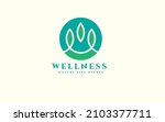 abstract wellness logo. initial ... | Shutterstock .eps vector #2103377711