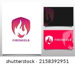 fire shield  icon oil  gas and... | Shutterstock .eps vector #2158392951