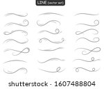 set of lines  borders and... | Shutterstock .eps vector #1607488804