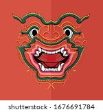 thai art design  khon ramayana  ... | Shutterstock .eps vector #1676691784