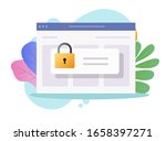 password private access to... | Shutterstock . vector #1658397271