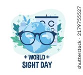 White background of World Sight Day illustration on healthcare icon element. Vector eps 10.