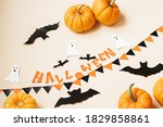 halloween and decoration... | Shutterstock . vector #1829858861