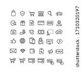 lines style web icons set  e... | Shutterstock .eps vector #1710320197