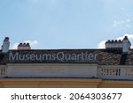 Small photo of Vienna, Austria, July 13, 2021. The MuseumsQuartier Wien, MQ, is a cultural complex, housed in the former imperial stables. It is one of the largest cultural complexes in the world