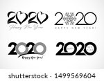 Big Set Of Logo 2020 Text...