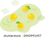citron hot water of winter... | Shutterstock .eps vector #2043991457