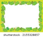 frame illustration of the grape. | Shutterstock .eps vector #2155328857