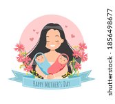 happy mother's day celebration. ... | Shutterstock .eps vector #1856498677