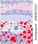 cute patchwork pattern with... | Shutterstock .eps vector #1985872517