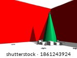 abstract 3d illustration of a... | Shutterstock . vector #1861243924