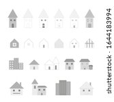 housing ui and icon pattern... | Shutterstock .eps vector #1644183994