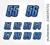 simple star racing start number ... | Shutterstock .eps vector #2160192721