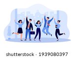 happy business team people... | Shutterstock .eps vector #1939080397