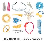 collection of women hair... | Shutterstock .eps vector #1996711094