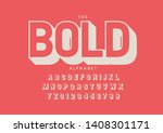 vector of stylized modern font... | Shutterstock .eps vector #1408301171