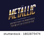 vector of stylized metallic... | Shutterstock .eps vector #1802875474