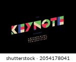 vector of stylized keynote... | Shutterstock .eps vector #2054178041