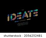 vector of stylized ideate... | Shutterstock .eps vector #2056252481