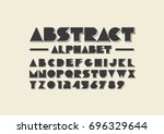 vector of modern abstract font... | Shutterstock .eps vector #696329644