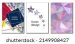 cover design. set of 3 covers.... | Shutterstock .eps vector #2149908427