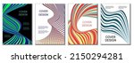 a set of 4 abstract covers.... | Shutterstock .eps vector #2150294281