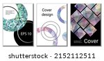 cover design. set of 3 covers.... | Shutterstock .eps vector #2152112511