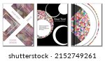 cover design. set of 3 covers.... | Shutterstock .eps vector #2152749261