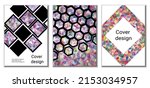 cover design. set of 3 covers.... | Shutterstock .eps vector #2153034957