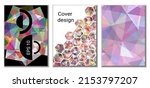 cover design. set of 3 covers.... | Shutterstock .eps vector #2153797207
