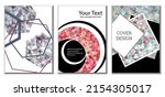 cover design. set of 3 covers.... | Shutterstock .eps vector #2154305017