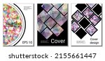 cover design. set of 3 covers.... | Shutterstock .eps vector #2155661447