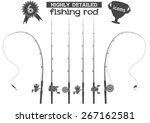 Six Highly Detailed Fishing Rod ...