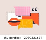 idea of speech  communication.... | Shutterstock .eps vector #2090331634