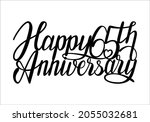 happy 65th wedding anniversary... | Shutterstock .eps vector #2055032681