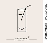 beverage thin line icon.... | Shutterstock .eps vector #1978699907