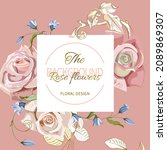 Floral Banner Invitation With...