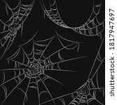 web  halloween. spider web on... | Shutterstock .eps vector #1817947697