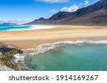Landscape Of Cofete Beach  With ...